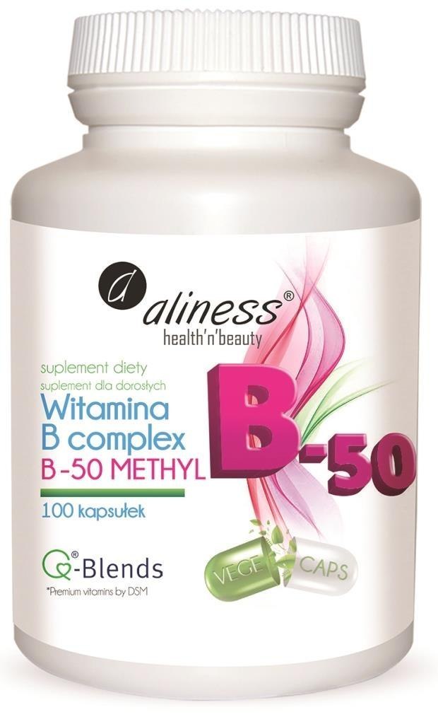 Cmesklep > Witamina B-complex B-50 METHYL TMG Plus, 100 Kapsułek Wege ...